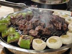 手工青椒酿虾滑-霸腹烤肉(厦门柚子番店)