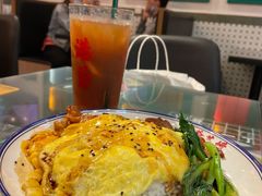 芝士滑蛋鸡扒饭-港爺茶檔·茶餐厅(东晓南路店)