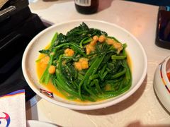 上汤金瓜耙豌豆煨菠菜-七八冷面·延边朝鲜族美食(欢乐谷店)