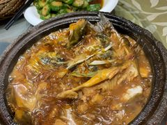石锅烧嘎鱼-锦绣金山人家(友谊店)