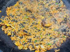 铁板炒饭-红辣椒八爪鱼特色韩国料理