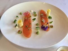 挪威烟熏三文鱼水晶黄瓜香槟奶油-福楼法餐厅FLO