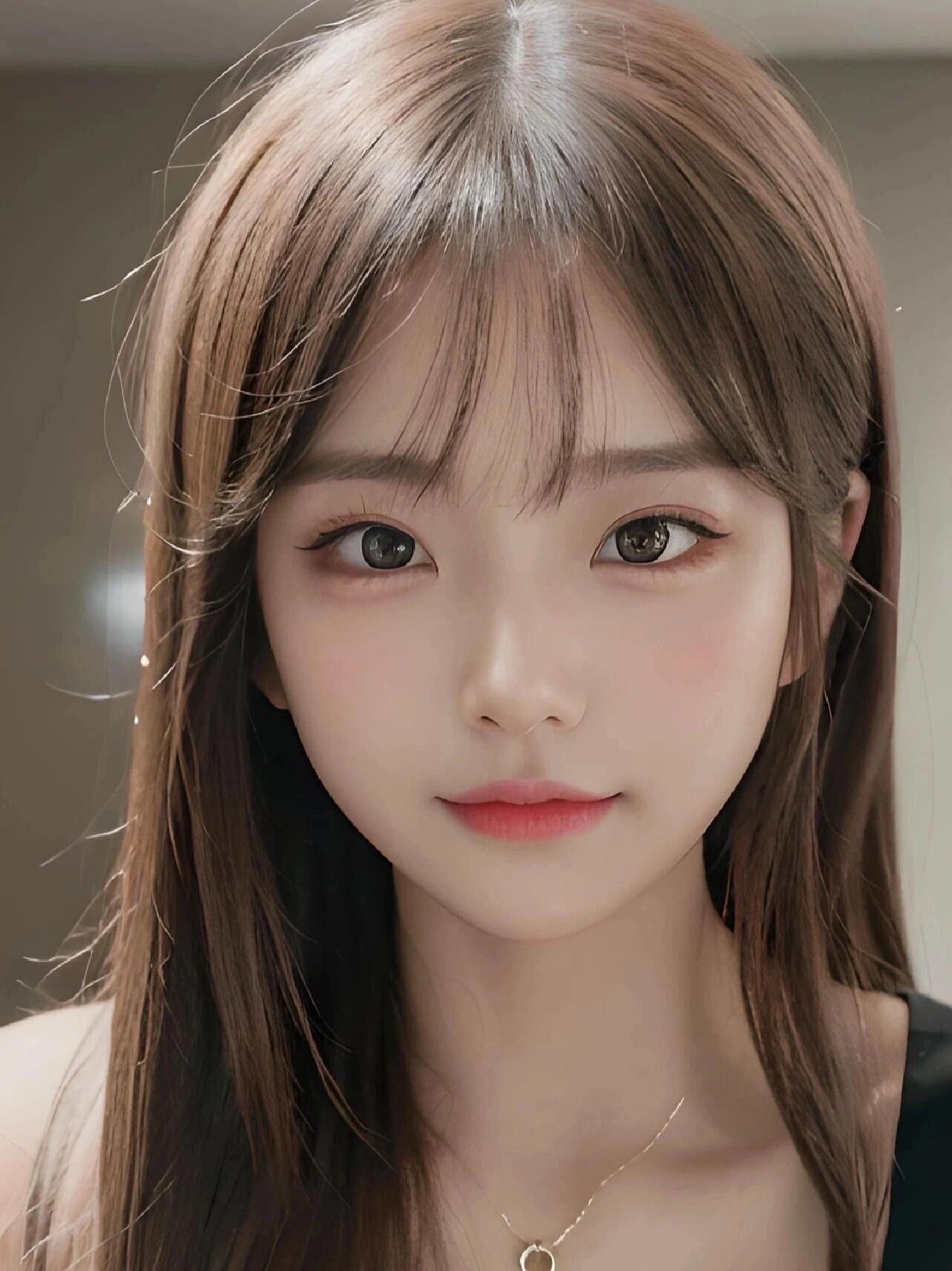 如果喜欢这款刘海,建议将两边的碎发