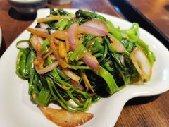 马拉盏炒通菜-大头虾越式风味餐厅(光明广场店)