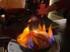 火焰橄榄油爆虾-BROWNSTONE布朗石西班牙餐厅(富城店)