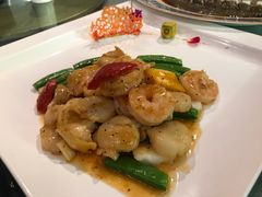 黑椒酱爆三鲜-悦真雅院·四合院·清真私房菜(雍和宫店)
