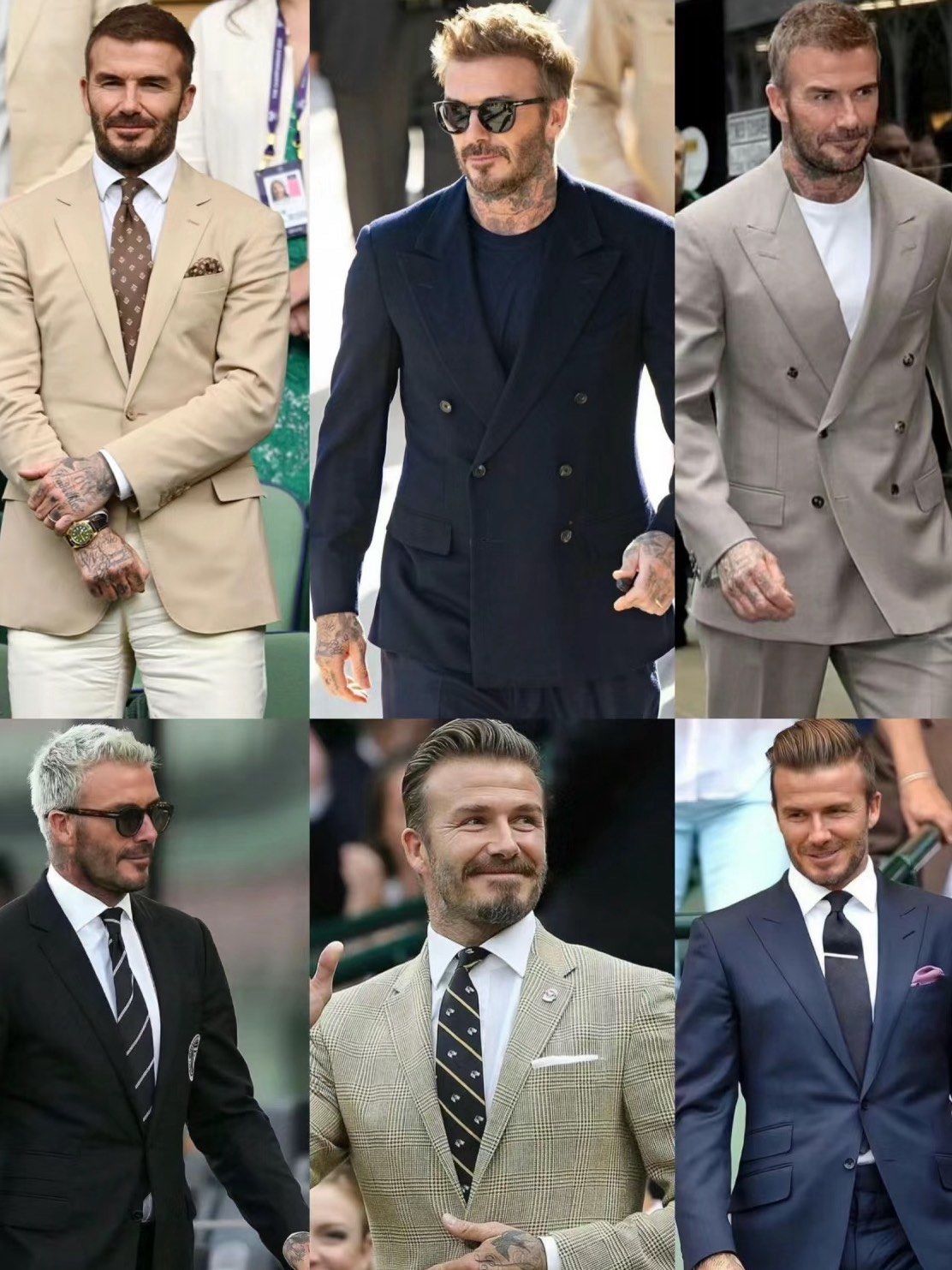 贝克汉姆西装穿搭秘笈,型男绅士范儿轻松get