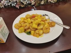 芒果虾仁-万宝海鲜舫(劳动公园店)
