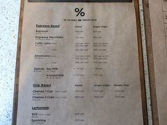 菜单-% Arabica(京都东山店)