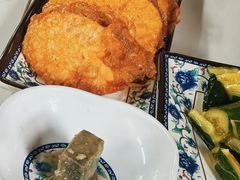 鸡蛋炸馒头片-大槐树烤肉馆