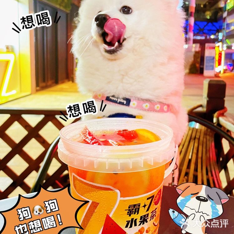 霸气外漏的7分甜新品-霸7水果茶来啦！