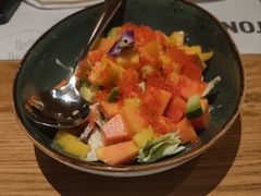 木瓜蟹子牛油果沙拉-原石牛扒·约会餐厅(龙城万科里店)