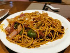 黑椒牛柳意大利面-戈尔登酒店·满堂彩咖啡厅