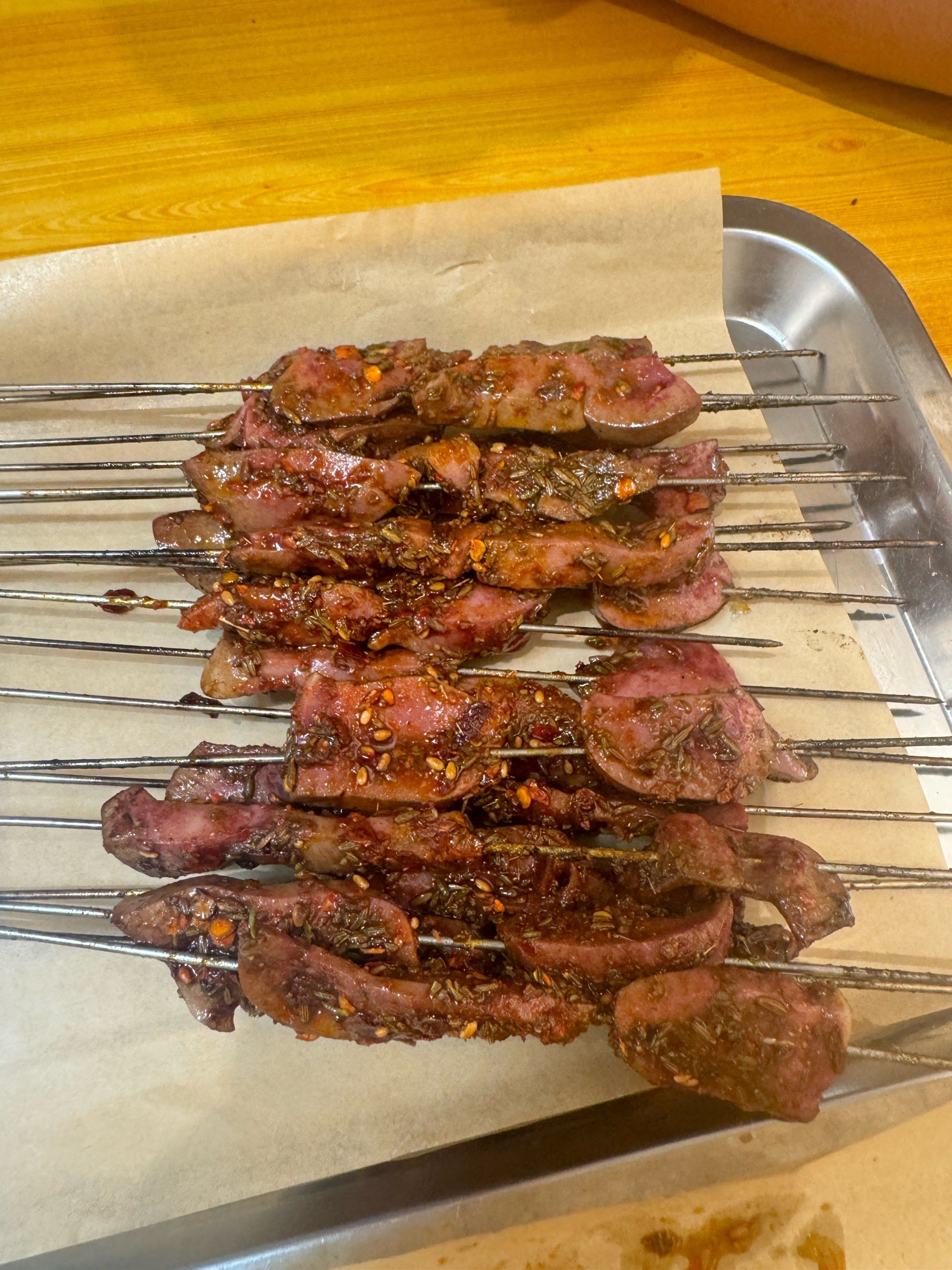 腰子真的烤的刚刚好