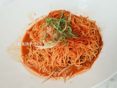虾籽姜葱捞面-唐阁海景中餐厅·早茶·粤菜•生日聚餐(海口朗廷酒店)