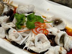 花园鸡汁蒸桂鱼-杭州西湖柳莺里酒店·闻莺厅