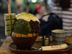 抹茶生乳かき氷-WONDER ICE 萬得冰田(建設路总店)