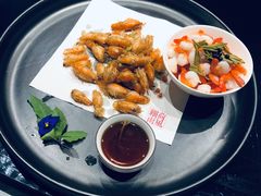 手拨凤尾河虾仁-荷风细雨·中国茶宴(碧云店)