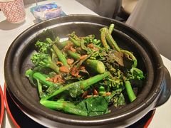 三虾啫芥兰-谭厨中山传家菜.乳鸽.脆鲩鱼(华强北中航城店)