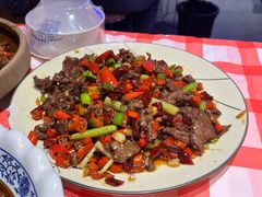 小炒牛肉-饶品富牛魔王辣味烧菜馆(船山路总店)