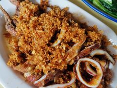 蒜油鱿鱼-庆丰农庄·团建·农家菜(大浪店)