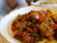 茄子肉丁小公鸡双拼拌面-文三里屯面馆(三里屯店)