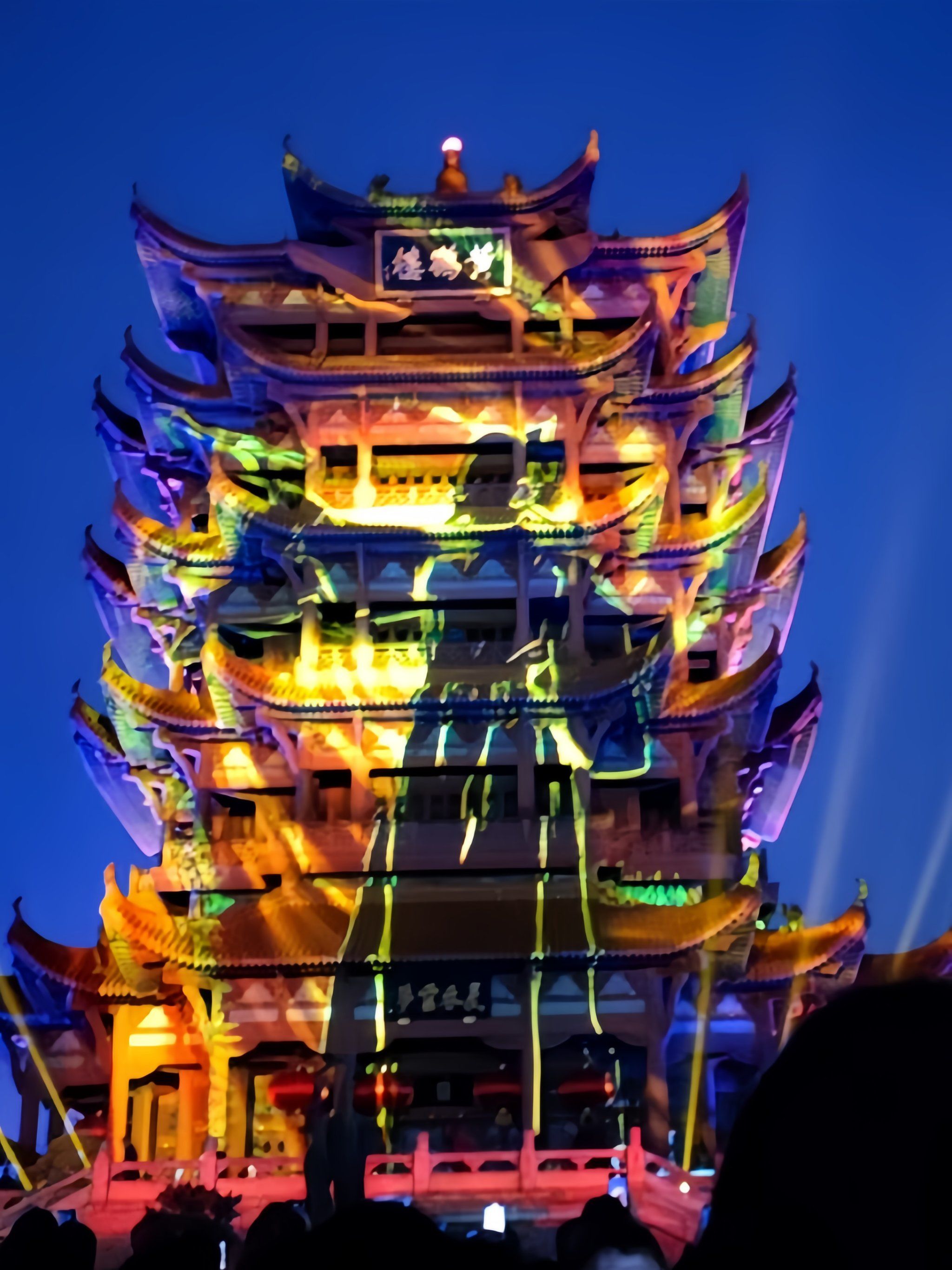 夜上黄鹤楼!被震撼到了!太惊艳了吧!