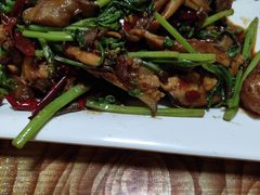 辣炒鸡架青菜-上炕撸串(长青路店)