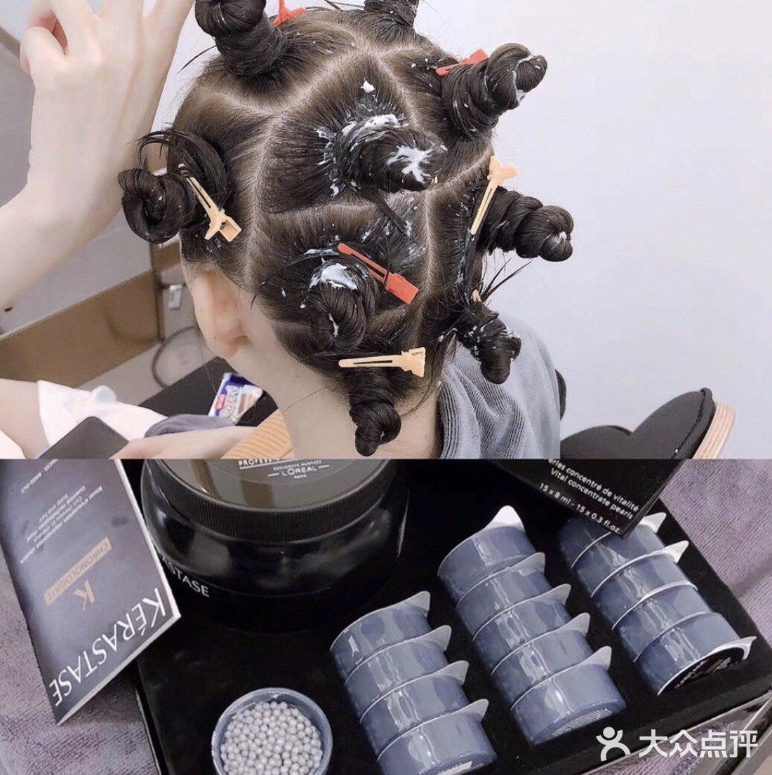 做完卡诗鱼子酱的这个护理真的效果超级nice🥰头发干枯的天敌