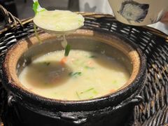 贝柱鲜虾粥-潮三爷砂锅焗海鲜·生腌·海鲜粥(朝晖店)