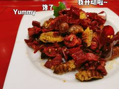 蚕蛹爆鸡胗-海鲜码头·中国菜