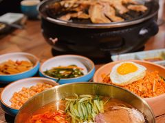 -明洞阿姨·韩式酱蟹烤肉·创意料理(三元桥店)