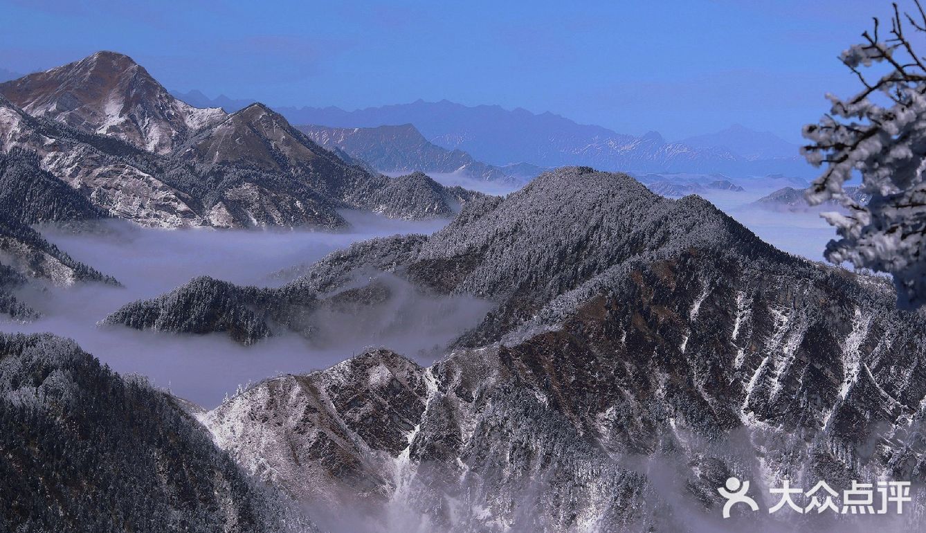 昨天的西岭雪山