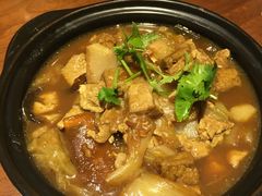 豆腐炖五花肉-黑鸡小馆(金源店)
