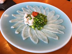 河豚鱼菊盛薄切-天正河鲀·河豚亭(大连店)