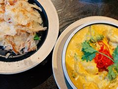 咖喱时蔬配手抓饼-若蘭慈·无国界素食料理(欢乐海岸店)