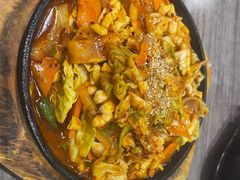 辣炒鱿鱼-全州豆芽汤饭