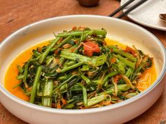酸笋炒空心菜-浩海火燒雲傣家菜(芮欧百货店)