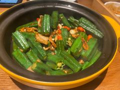 干菜肉末炒秋葵-闽上鲜·福建菜(龙湖滨江天街店)