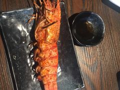 烤深海大虎虾-开海·红岛海鲜虾水饺(石老人店)