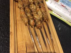 烤竹签羊肉串-羊肉街口老银川滩羊涮肉馆