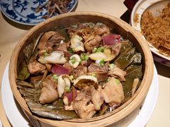 笼仔顺德头菜鲜鲍华腿蒸清远鸡-侨美食家·粤菜(体育西路店)