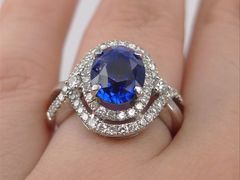 蓝宝石戒指-华联寄售(威海路店)