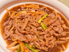 馓子牛肉丝-刘胖子家常菜·蹄花焖藕(兴业店)