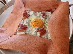 奶油培根鸡蛋荞麦可丽饼-salée