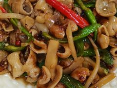 酸笋炒大肠-始兴县农家小院餐馆