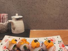 鲷鱼甜虾春菊卷海胆-水之惠鲜鱼料理(王府大街店)