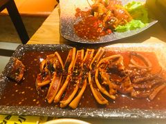 火辣干鱿鱼-冰川延边料理·炭烤串(原小木屋店)