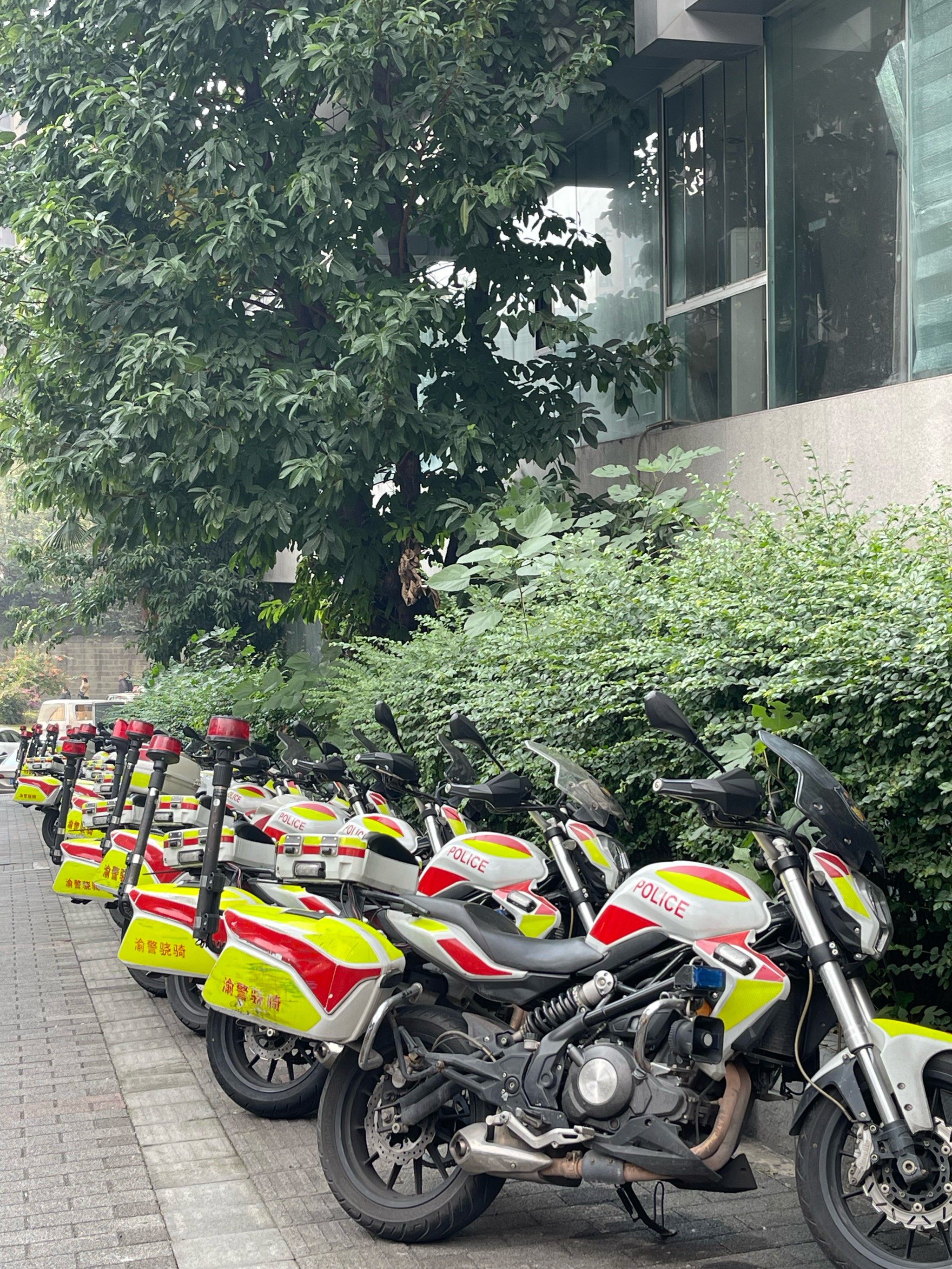 重庆警察👮‍♀️巡逻摩托车,一道亮丽风景线,看起来好帅气