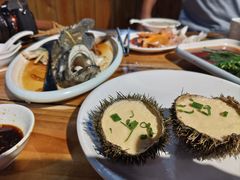 海胆蒸蛋-蓝湾碧波·老字号·疍家非遗海上餐厅